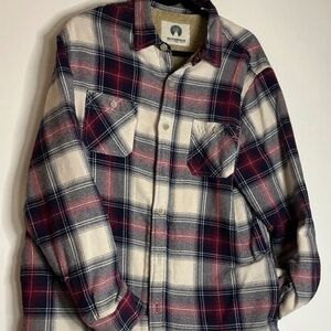 Men’s Weatherproof Sherpa Chore Jacket flannel size L